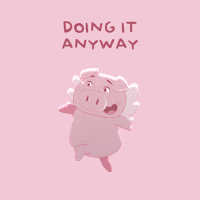 Skipping Flying Pig GIF by PositivelyPigasus