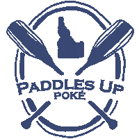paddlesuppoke poke idaho paddles up Sticker