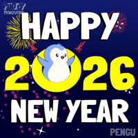 New Year Celebration GIF by Pudgy Penguins