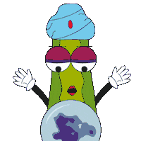 Pepinadas super comic caricatura pepino Sticker