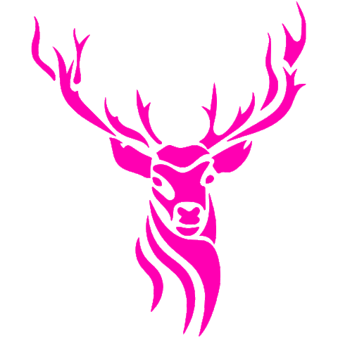 Pink Deer Sticker by CrossFit Leman