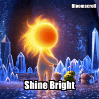 Shine Bright Inner Light GIF by Bloomscroll