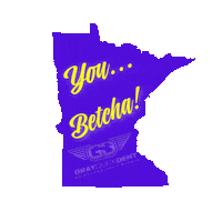 You Betcha Minnesota Vikings Sticker by GrayDuckDent
