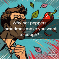 Hot Peppers Cough GIF by ExplainingWhy.com