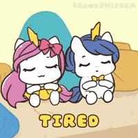 Tired Burnout GIF by Brave Unicorn