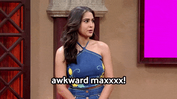 Awkward Sara Ali Khan GIF by Amazon miniTV