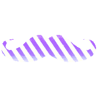 mustache stripes Sticker by Western Illinois University