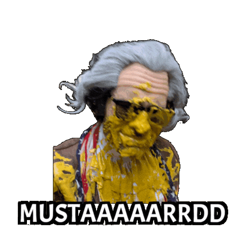 Mustard Condiment Sticker