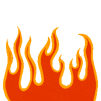 Fire Flames Sticker by AF ILLUSTRATIONS