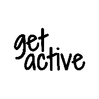 gethappyuk fitness black run exercise Sticker