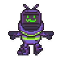 Happy Pixel Sticker by The Ethereans