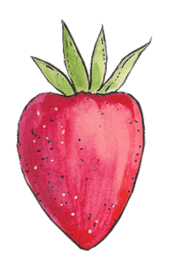 Fruit Strawberry Sticker