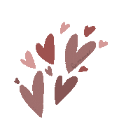 Pink Hearts Sticker