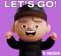 Excited Lets Go GIF by OneFootball Heads