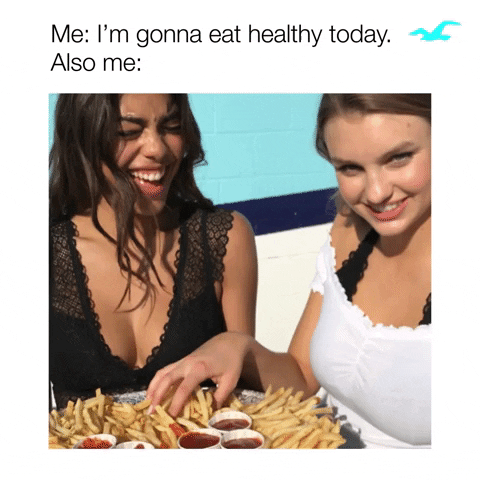 hungry french fries GIF