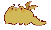 Angry Green Dragon Sticker