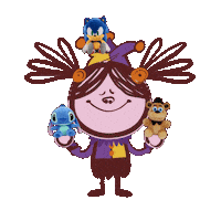 Stitch Juggling Sticker