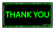 Thanks Thank You Sticker
