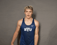 Celebration Trackfield GIF by BYU Cougars