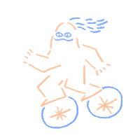 Ride Bicycle Sticker by Jeongkyoung Woo