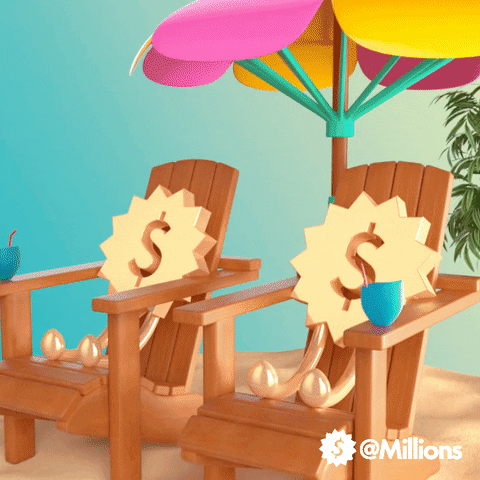 Beach Relaxing GIF by Millions
