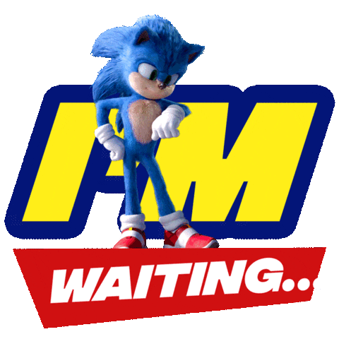 Im Waiting 待ってる Sticker by Sonic The Hedgehog