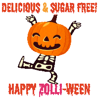 ZolliCandy halloween candy skeleton pumkin Sticker