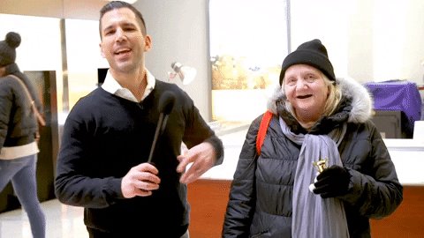 Friends Hugs GIF by Man Of The People with Pat Tomasulo