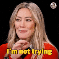Hilary Duff Hot Ones GIF by First We Feast