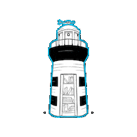 bodaciousshops lighthouse bodacious bodacious shops bodacious bookstore Sticker