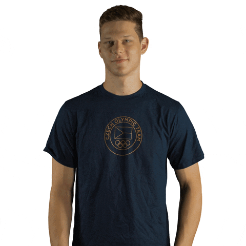 Waving Czech Republic GIF by Český olympijský tým