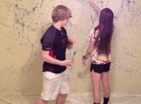 paint kiss GIF