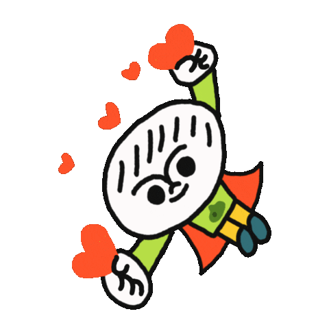 Illustration Hero Sticker