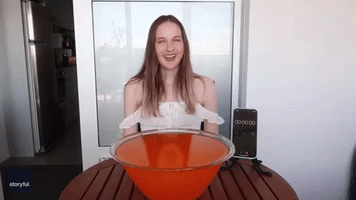 Competitive Eater Proves Chugging a Gallon of Fanta Is as Tough as It Sounds