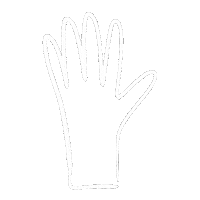 Two Fingers Hello Sticker