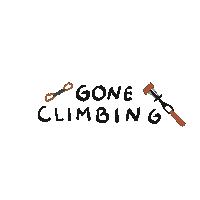 coitcreative rock climbing rock climber climbing gear coitcreative Sticker