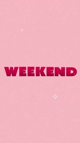 Week End Typography GIF by Art of tvb