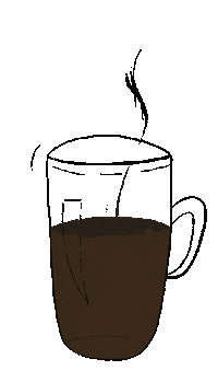 aclavel coffee morning cafe mug Sticker