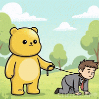 On A Leash Business GIF by Kanpai Pandas