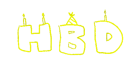 Party Birthday Sticker