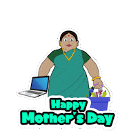 Celebration Mom Sticker by Chhota Bheem