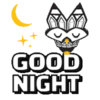 Good Night Sticker by Stamatia Alexaki
