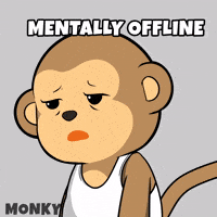 Tired Good Night GIF by Wise Monkey Meme