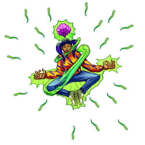 jushpl chill yoga mural zakupy Sticker