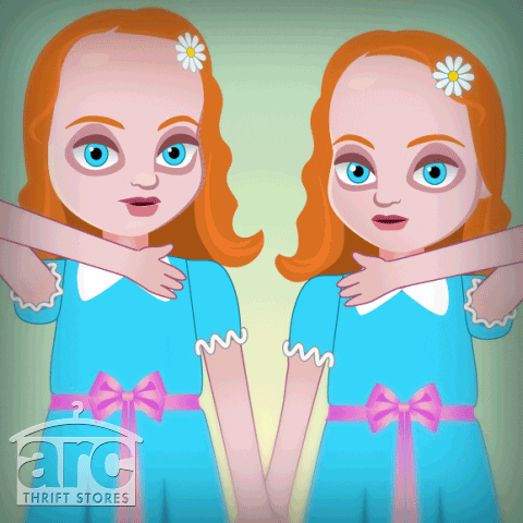 arcThriftStores giphyupload halloween twins theshinning GIF
