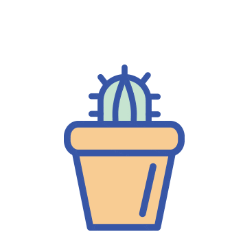 plant cactus STICKER by Bow & Drape