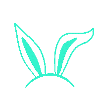 Bunny Easter Sticker by MASSIVE ART