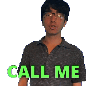 Reach Out Call Me Sticker