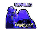 am pitbulls Sticker by Moves Recordings