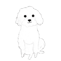 Sleepy Dog Sticker by Andrea Caceres
